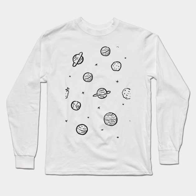 Planets Long Sleeve T-Shirt by astronaut